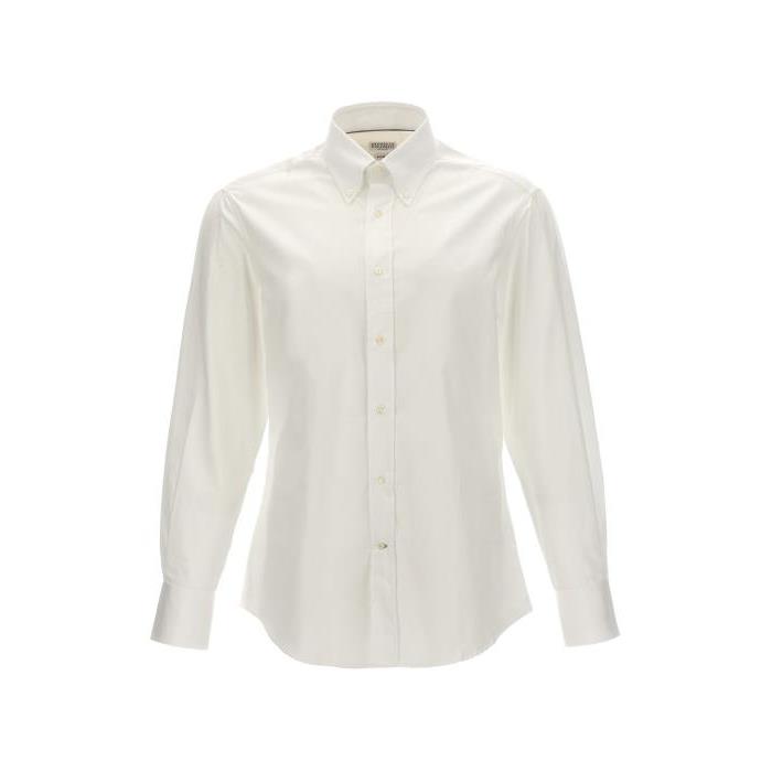 브루넬로쿠치넬리 남자셔츠 코튼 셔츠 [SS2024] WHITE M0UC41716C159