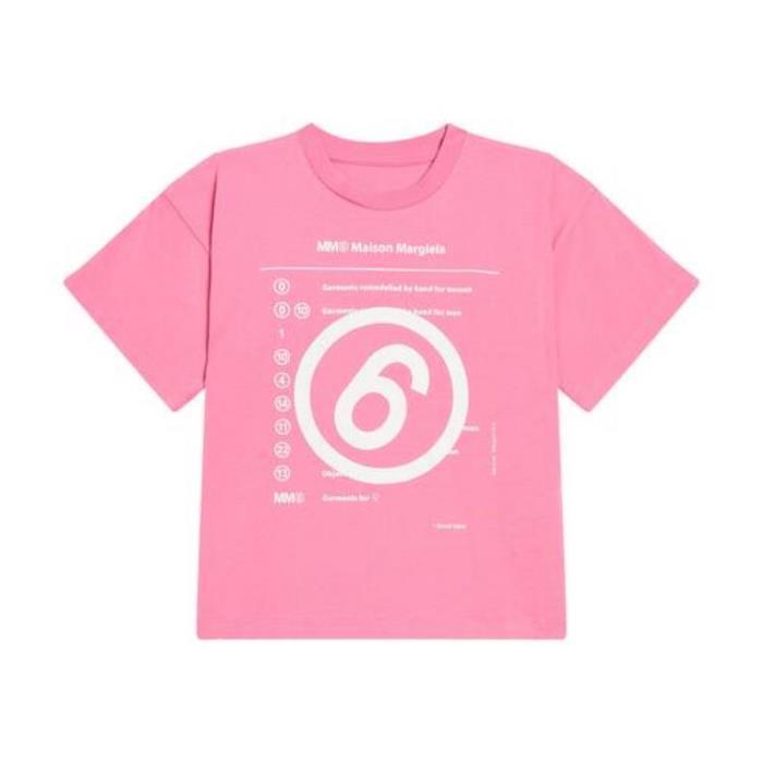MM6 Maison Margiela Kids 티셔츠 프린트 코튼 져지 셔츠 24SS P00898284