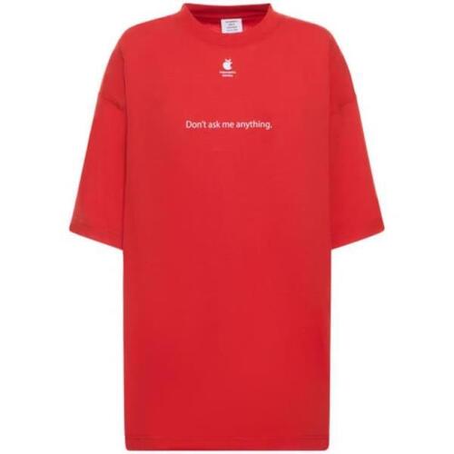 베트멍 티셔츠 프린트 코튼 셔츠 24SS 78I-LEY021_RED