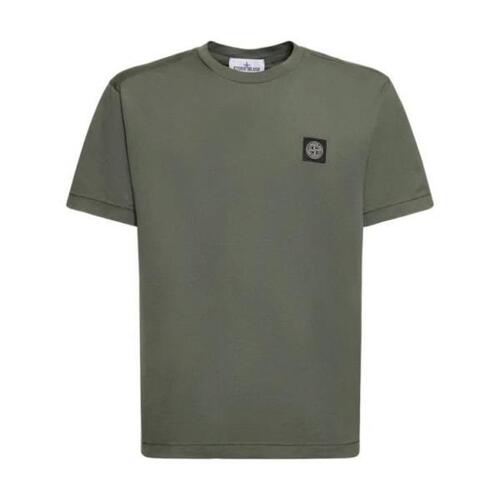 스톤아일랜드 남자티셔츠 로고 코튼 져지 셔츠 24SS 79I-3FL044_V0059