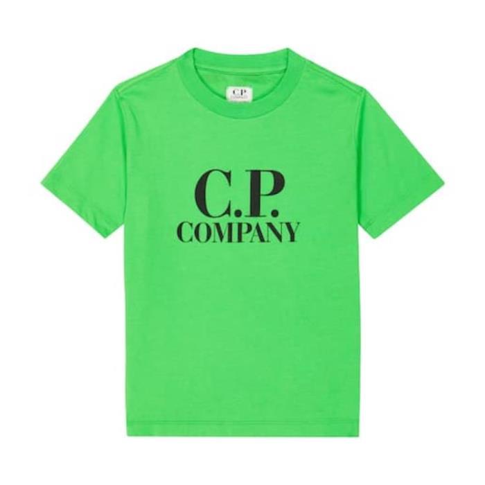 CP 컴퍼니 키즈 티셔츠 로고 코튼 져지 셔츠 24SS P00895622