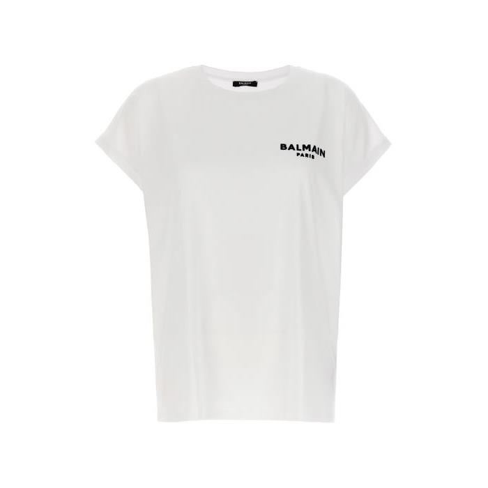 발망 티셔츠 플락 로고 셔츠 [SS2024] WHITE/BLACK CF1EF010BB01GAB