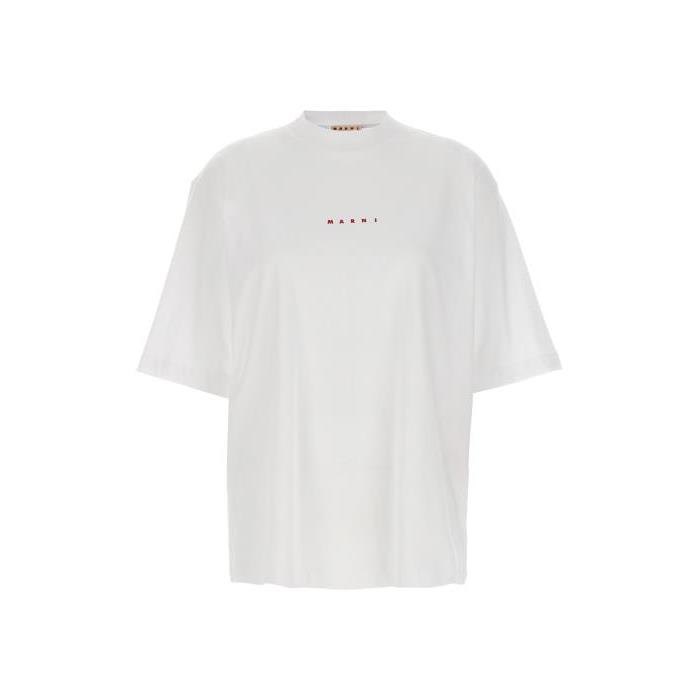 마르니 티셔츠 로고 프린트 셔츠 [SS2024] WHITE THJE0263P1USCS87L1W01