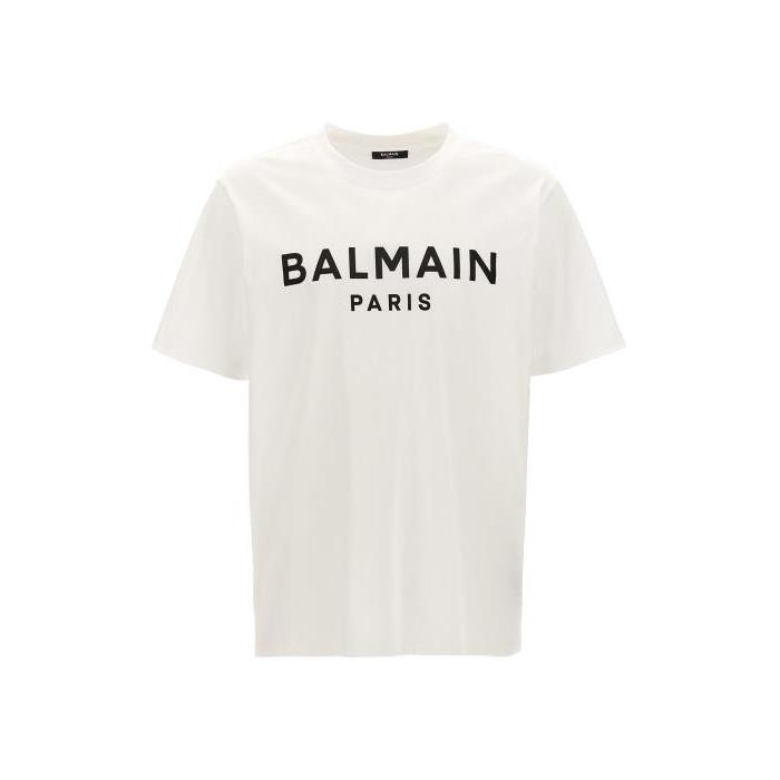 발망 남자티셔츠 로고 프린트 셔츠 [NEWFW24 25] WHITE/BLACK DH1EG000BB73GAB