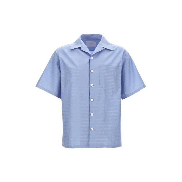 프라다 남자셔츠 로고 볼링 셔츠 [NEWSEASON] LIGHT BLUE UCS414S2211VJPF0012