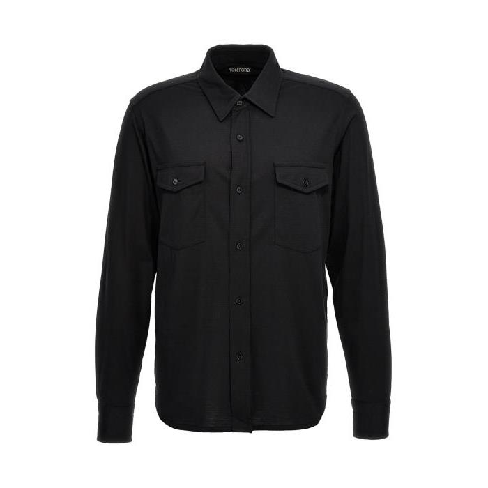 톰포드 남자셔츠 실크 블렌드 셔츠 [NEWSEASON] BLACK JBL001JMS001S23LB999
