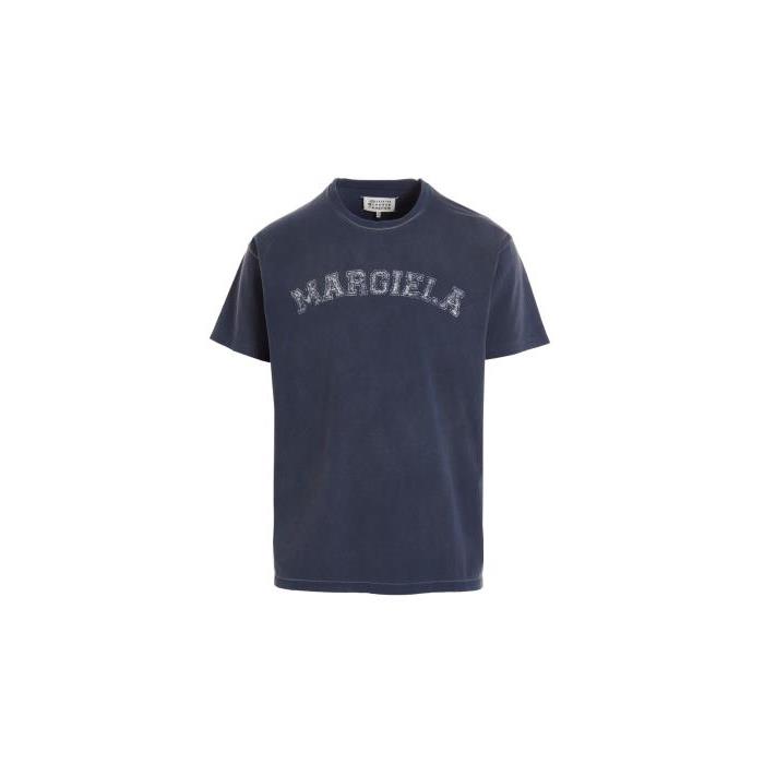 메종마르지엘라 남자티셔츠 로고 프린트 셔츠 [SS2023] BLUE S51GC0523S20079469