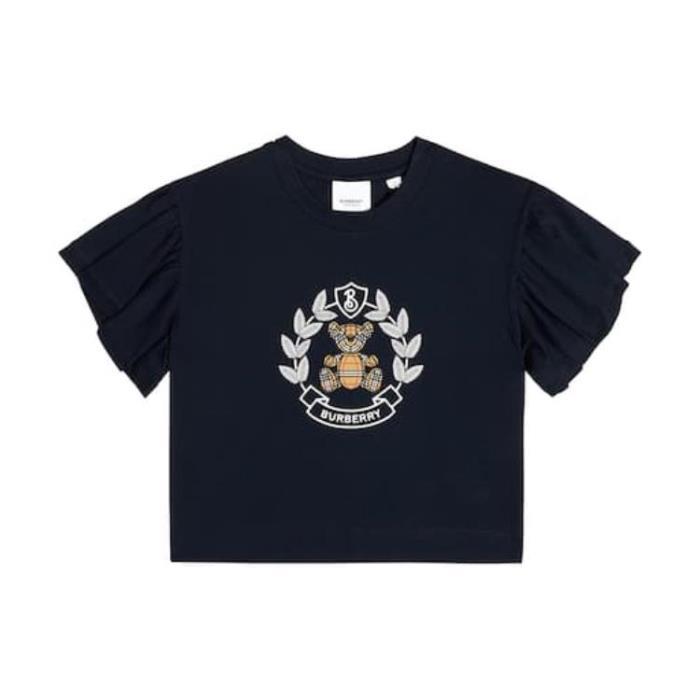 버버리 키즈 티셔츠 토마스 베어 코튼 셔츠 24SS P00823036