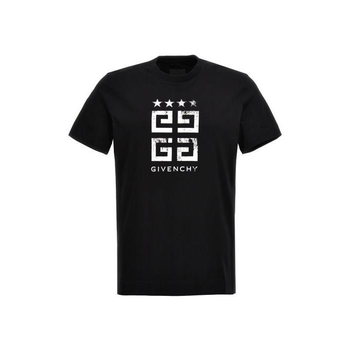 지방시 남자티셔츠 로고 프린트 셔츠 [NEWSEASON] WHITE/BLACK BM716G3YEL001