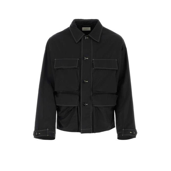 르메르 콘트라스트 스티치 버튼 셔츠 재킷 남자자켓 24SS OW1059LF1234 BK999