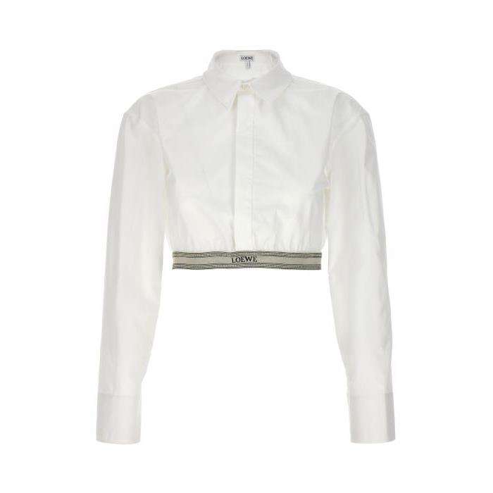로에베 여자셔츠 크롭 셔츠 [NEWSEASON] WHITE S359Y05XAX2090