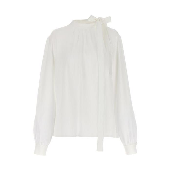 지방시 여자셔츠 자카드 로고 셔츠 [FW23 24] WHITE BW611N14W0100