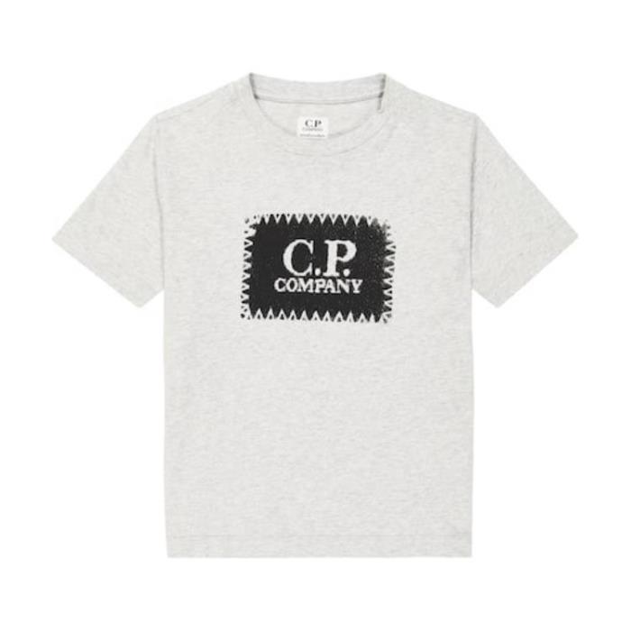 CP 컴퍼니 키즈 티셔츠 로고 코튼 져지 셔츠 24SS P00895616