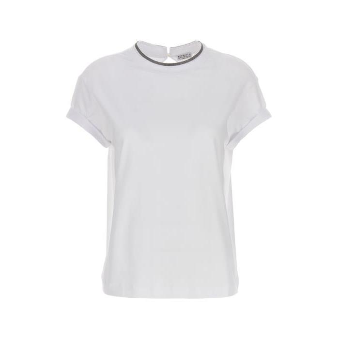 브루넬로쿠치넬리 티셔츠 모닐리 셔츠 [FW23 24] WHITE MPT18BD200C159