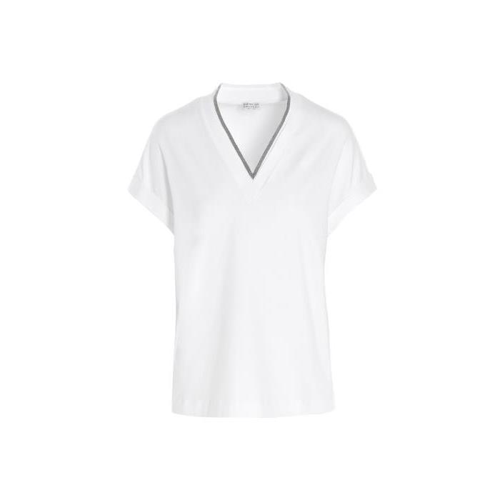 브루넬로쿠치넬리 티셔츠 ‘MONILE 져지 셔츠 [SS2024] WHITE M0T18BD222C159