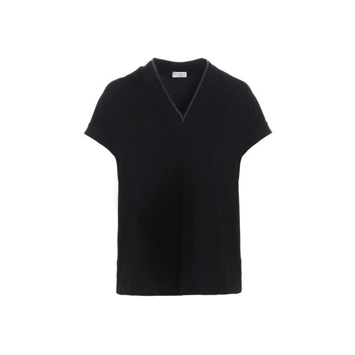 브루넬로쿠치넬리 티셔츠 ‘MONILE 져지 셔츠 [SS2024] BLACK M0T18BD222C101
