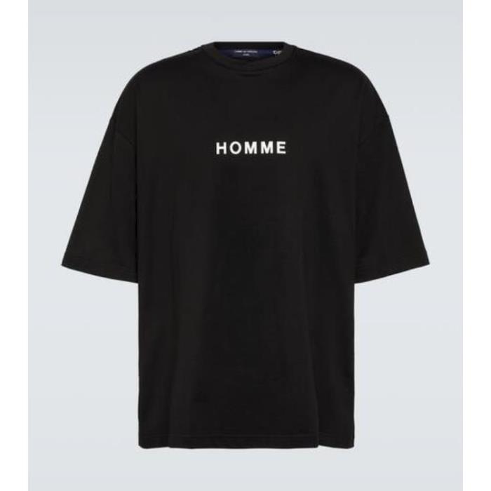 꼼데가르송 Homme 남자티셔츠 로고 코튼 져지 셔츠 24SS P00843595