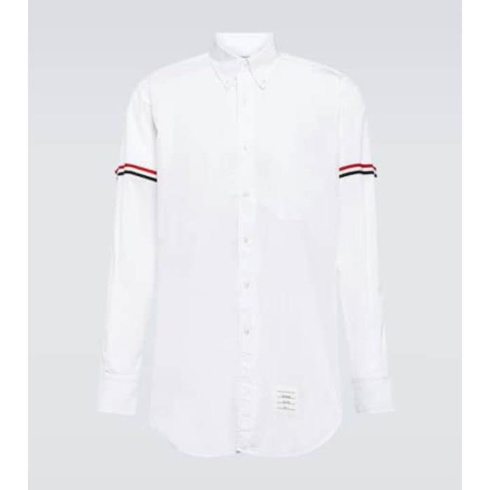 톰브라운 남자셔츠 트림 코튼 셔츠 24SS P00806093