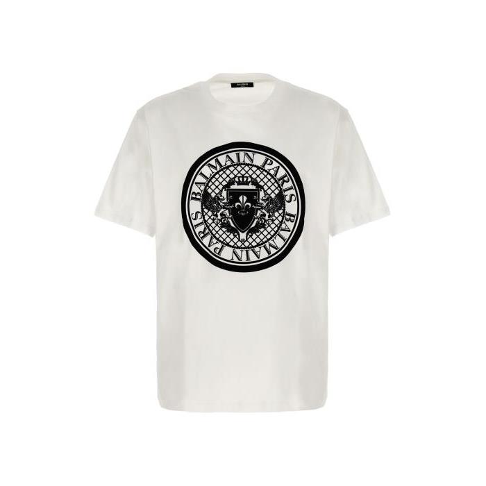 발망 남자티셔츠 코인 셔츠 [SS2024] WHITE/BLACK CH1EG000BB17GAB