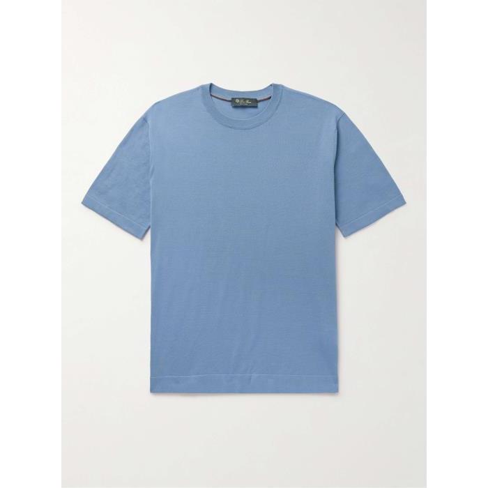 로로피아나 남자티셔츠 LORO` 코튼 져지 셔츠 포 24SS 1647597321432570