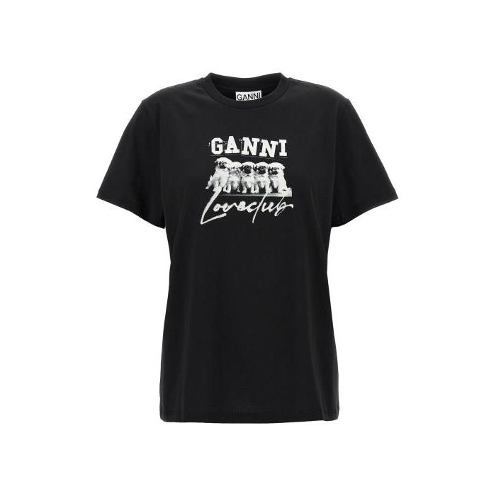 가니 티셔츠 러브 셔츠 [NEWFW24 25] BLACK T3924099