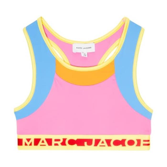 마크제이콥스 티셔츠 로고 컬러블럭 스포츠 브라 24SS P00792291