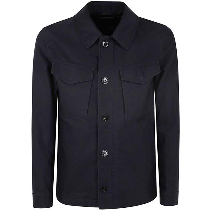 톰포드 체스트 포켓 셔츠 재킷 남자자켓 24SS OJS007FMC090S24 HB840DARKNAVY