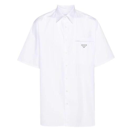 프라다 남자셔츠 숏 슬리브 셔츠 24SS UCS503_1XV2_S_OOO F0009 BIANCO
