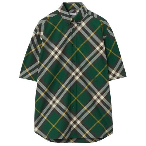 버버리 남자셔츠 체크 숏 슬리브 셔츠 24SS 8082903 B8660 IVY